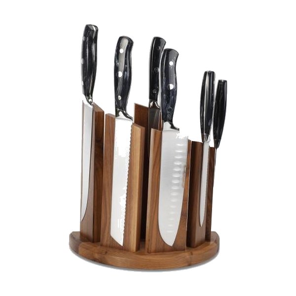 Knife rack set with knives and forks — photo code W-3718
