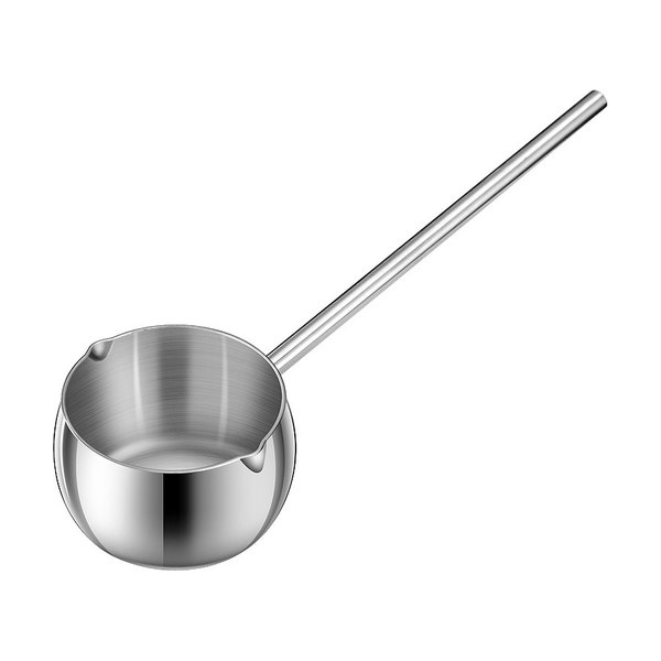 Clad steel saucepan