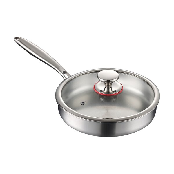 Clad steel sauté pan
