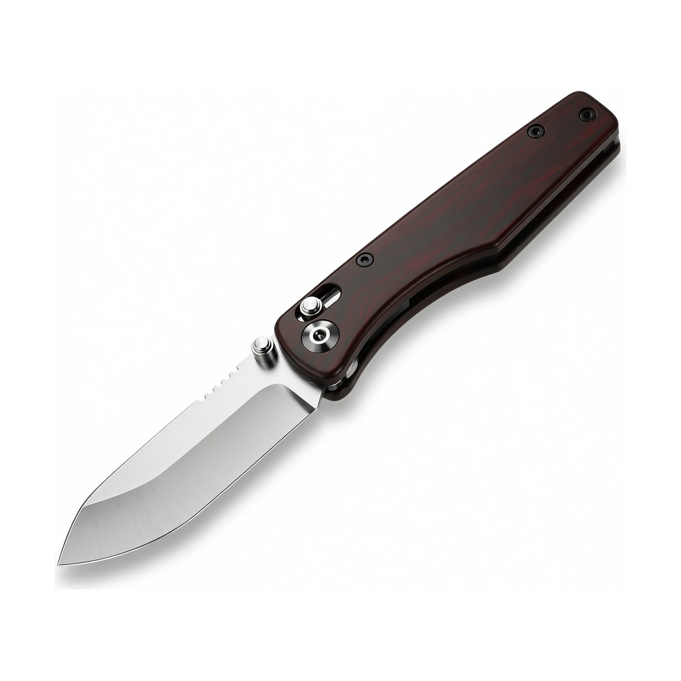 Folding pocket knife — black handle · W-6680