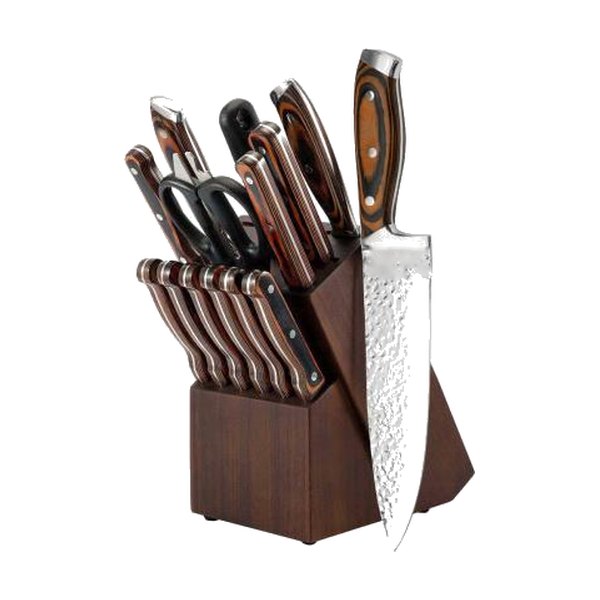 Kitchen knife block set — photo code W-9157
